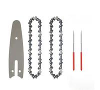 EdvenA 5pcs 4Inch Mini Steel Chainsaw Chains Electric Chainsaws Accessory Guide Plate Chains Replacement Mini Chainsaw Chains