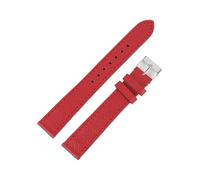 EDVENA Calfskin Bracelet 12-22MM Fashion Hand-Made Palm Pattern Genuine Leather Watchband For Men Women Length 18/20/22CM(Red,22MM_M-120 80MM)