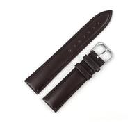 EDVENA Cowhide Leather Watch Strap 14mm 16mm 18mm 20mm 22mm 24mm Black Coffee Color Watch Strap Men Women Watch Band Accessories(Coffee,18mm)