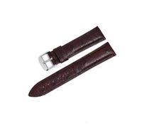 EDVENA Genuine Leather Strap 18mm 20mm 22mm Soft Quick Release Leather Watchband Blue Black Red Brown Wrist Watch Band(Coffee,20mm)