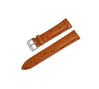 EDVENA Genuine Leather Strap 18mm 20mm 22mm Soft Quick Release Leather Watchband Blue Black Red Brown Wrist Watch Band(Yellow Brown,20mm)