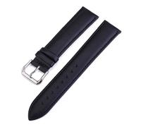 EDVENA Genuine Leather Watch Band 10mm 12mm 14mm 16mm 18mm 19mm 20mm 21mm 22mm 24mm Watch Strap Wrist Belt Watchband With Pins(Black,13mm)