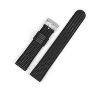 EDVENA Rubber Watch Strap Soft Silicone Watchbands 18mm 20mm 22mm Black Diving Sport Watches Replacment Waterproof Bracelet Strap(18mm)