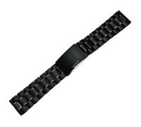 EDVENA Stainless Steel Watch Band Strap 18mm 20mm 22mm Universal Metal Watchbands Bracelet Compatible With SAMSUNG Compatible With Huawei(Black,20mm)