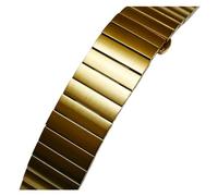 EDVENA Stainless Steel Watchbands Silver 16mm 18mm 20mm 22mm Universal Metal Watch Band Strap Wrist Bracelet Compatible With Huawei Compatible With Samsung Galaxy(Gold,22mm)