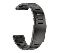 EDVENA Titanium Watch Band QuickFit 26mm Compatible With Garmin Fenix 7X 7 6 6X Pro 5X Plus Mk2 Metal Strap 22mm Epix Gen 2 MARQ 955 D2 G1 Bracelet(Dark Gray,QuickFit 26mm)