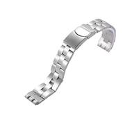 EDVENA Watch Accessories Compatible With Swatch YCS YAS YGS IRONY Strap Silver Solid Stainless Steel Watchband Men's/Women's Metal Bracelet Stock (Color : 19mm-17mm)