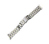 EDVENA Watch Band 12 14 15 16 17 18 19 20 21mm 22mm 23mm 24mm Stainless Steel Watch Strap Curved End Butterfly Buckle Strap Bracelet (Color : Silver Gold, Size : 15mm)
