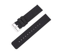 EDVTK35 12mm 14mm 16mm 18mm 20mm 22mm Nylon Canvas Strap Compatible With Samsung Galaxy Watch 3 42mm 46mm Active 2 Gear S2 S3 Wrist Band Bracelet(Black,22mm)