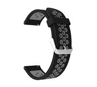 EDVTK35 22mm Watch Band Compatible With Xiaomi MI Watch Color Sport Global Strap Quick Release Silicone Watchbands Bracelet Wristband Ремешок Correa(Black gray)