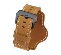 EDVTK35 Genuine Cowhide Leather Watch Strap Compatible With Panerai PAM111 441 Watchband Men Vintage Wrist Band Compatible With Diesel Bracelet 20 22 24mm 26mm(Brown 02,22mm)