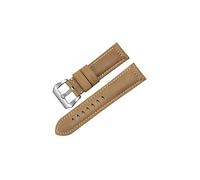 EDVTK35 Genuine Leather Watchband Bracelet Black Blue Brown Vintage Matte Watch Strap Compatible With Women Men 20mm 22mm 24mm 26mm Wrist Band(01,22mm)