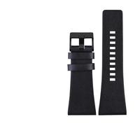 EDVTK35 Genuine Leather Wrist Band Compatible With Diesel DZ7406 DZ7408 DZ4280 DZ4343 Watch Strap 22mm 24mm 26mm 28mm 30mm 32mm 34mm Men's Bracelet(Black black clasp,22mm)