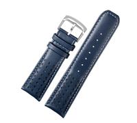 EDVTK35 Genuine Watch Strap Compatible With Citizen Watch Strap Blue Angel JY8078-52L Y8078-01L Second Generation Blue Angel Cowhide Bracelet 23mm(Blue silver,22mm)
