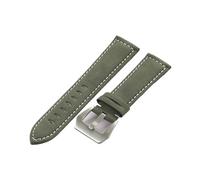 EDVTK35 Men Women Retro Watch Strap 18mm 20mm 22mm 24mm Wristwatch Band Black Yellow Brown Green Matte Leather Replacement Bracelet(Army Green,20mm)