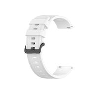 EDVTK35 New Sports Silicone Watchband Compatible With Xiaomi Watch Color Wrist Strap Band Compatible With Mi Smartwatch Bracelet Replaceable Accessories 22mm(White)