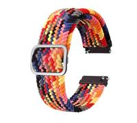 EDVTK35 Premium Nylon Watchband For Men Women Watch Accessories With Tool And Stainless Steel Buckle 18mm 19mm 20mm 22mm(Rainbow-A,18mm)