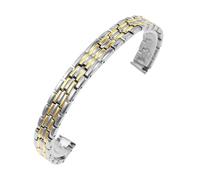 EDVTK35 Solid Stainless Steel Watch Band Compatible With Armani Women's Small Size Watch Strap Compatible With Mesh Belt 6mm 8mm 10mm(LR-G01-Steel Gold,15mm)