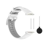 EDVTK35 Sport Silicone Wristband Compatible With Polar Vantage V2 Watch Band Replacement Strap Bracelet Watchband Accessories 1:1(White Gray)