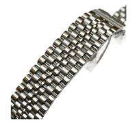 EDVTK35 Stainless Steel Watchband 18mm 20mm 22mm 24mm Width Watches Band Strap Metal Bracelet Replacement WristBand(Black,20mm)