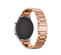 EDVTK35 Watchband Suitable Compatible With 3 Music 3 Lux Style HR Metal Anti fall Durable Wrist Watch Straps(Rose gold,Vivomove HR)