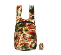 EdWal 3d Pizza Pepperoni Print Foldable Backpack Lightweight Hiking Bag Soft Travel Backpack Rucksack For Work And Gym