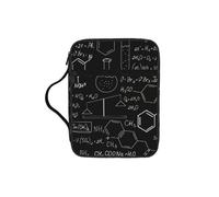 EdWal Abstract Science Chemistry Print Bible Case Cosmetic Bag with Sturdy Handle Wash Bag Tablet Sleeve Small Tool Bag for Books