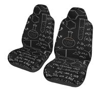 EdWal Abstract Science Chemistry Print Front Seat Covers, Easy To Install Two Car Seat Protector Cover Set Accessories Auto Trucks Suv