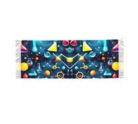 EdWal Abstract Science Chemistry Print Wool Feel Shawl Large Pashmina Travel Blanket Scarf For Women For Christmas Winter Gift