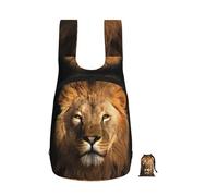 EdWal African Animal Lion Print Foldable Backpack Lightweight Hiking Bag Soft Travel Backpack Rucksack For Work And Gym