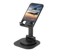 EdWal Aircraft Fighter Jets Print Adjustable Foldable Phone Stand,360 Rotating Cell Phone Holder For Desk,Travel Essentials