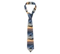 EdWal Aircraft Fighter Jets Print Men'S Neckties Tie Fashion Tie Funny Ties, For Wedding Party Meeting Outfit