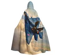 EdWal Aircraft Fighter Jets Print Unisex Adults Hooded Cloak Cape Uniform, Hooded Robe, For Halloween Cosplay Costumes