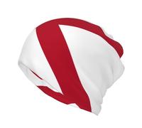 EdWal Alabama State Flag Print Slouchy Beanie Hat, Multifunction Beanie Hat Lightweight Beanie Sleep Hats for Women Men Black