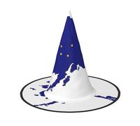 EdWal Alaska State Flag Map Print Halloween Witch Hat Costume Accessory Women Hats For Halloween Party Cosplay For Home, Yard,