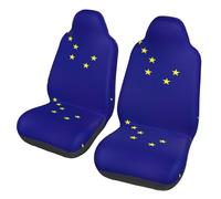 EdWal Alaska State Flag Print Front Seat Covers, Easy To Install Two Car Seat Protector Cover Set Accessories Auto Trucks Suv