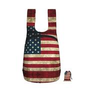 EdWal American Flag Print Foldable Backpack Lightweight Hiking Bag Soft Travel Backpack Rucksack For Work And Gym
