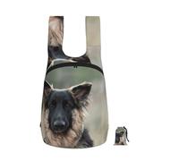 EdWal Animal German Shepherd Print Foldable Backpack Lightweight Hiking Bag Soft Travel Backpack Rucksack For Work And Gym