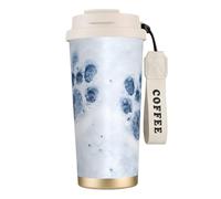 EdWal Animal Paw Prints Print Insulated Stainless Steel Travel Coffee Mug,Coffee Cups with Lids, for Hot Cold Drinks