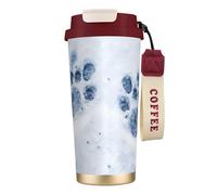 EdWal Animal Paw Prints Print Insulated Stainless Steel Travel Coffee Mug,Coffee Cups with Lids, for Hot Cold Drinks