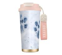 EdWal Animal Paw Prints Print Insulated Stainless Steel Travel Coffee Mug,Coffee Cups with Lids, for Hot Cold Drinks
