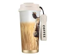EdWal Animal Rhino1 Print Insulated Stainless Steel Travel Coffee Mug,Coffee Cups with Lids, for Hot Cold Drinks