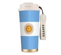 EdWal Argentine Flag Print Insulated Stainless Steel Travel Coffee Mug,Coffee Cups with Lids, for Hot Cold Drinks