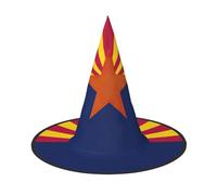 EdWal Arizona State Flag Print Halloween Witch Hat Costume Accessory Women Hats For Halloween Party Cosplay For Home, Yard,
