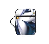 EdWal Artistic Daisy Floral Print Bible Case Cosmetic Bag with Sturdy Handle Wash Bag Tablet Sleeve Small Tool Bag for Books