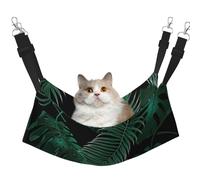 EdWal Banana Leaf Green print Soft Sleeping Hammock Cat Hammock for Cage Hanging,Pet Hammock Bed Adjustable for Small Animals