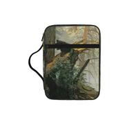 EdWal Black Bears Print Bible Case Cosmetic Bag with Sturdy Handle Wash Bag Tablet Sleeve Small Tool Bag for Books