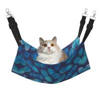 EdWal Blue pineapple print Soft Sleeping Hammock Cat Hammock for Cage Hanging,Pet Hammock Bed Adjustable for Small Animals