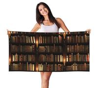 EdWal Book Room Mysterious Library Print Spa Bath Towels 70cm X 140cm,Soft Quick Drying Beach Towels For Bathroom,Gym,Travel