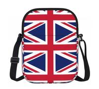 Edwal British Flag Print Small Crossbody Bag For Women Waterproof Phone Purse With Adjustable Strap For Travel Work